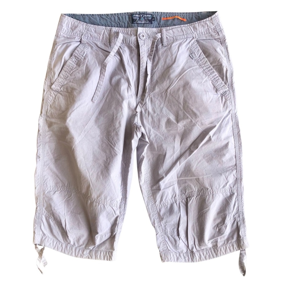 Point Zero White Cargo Shorts with Relaxed Fit